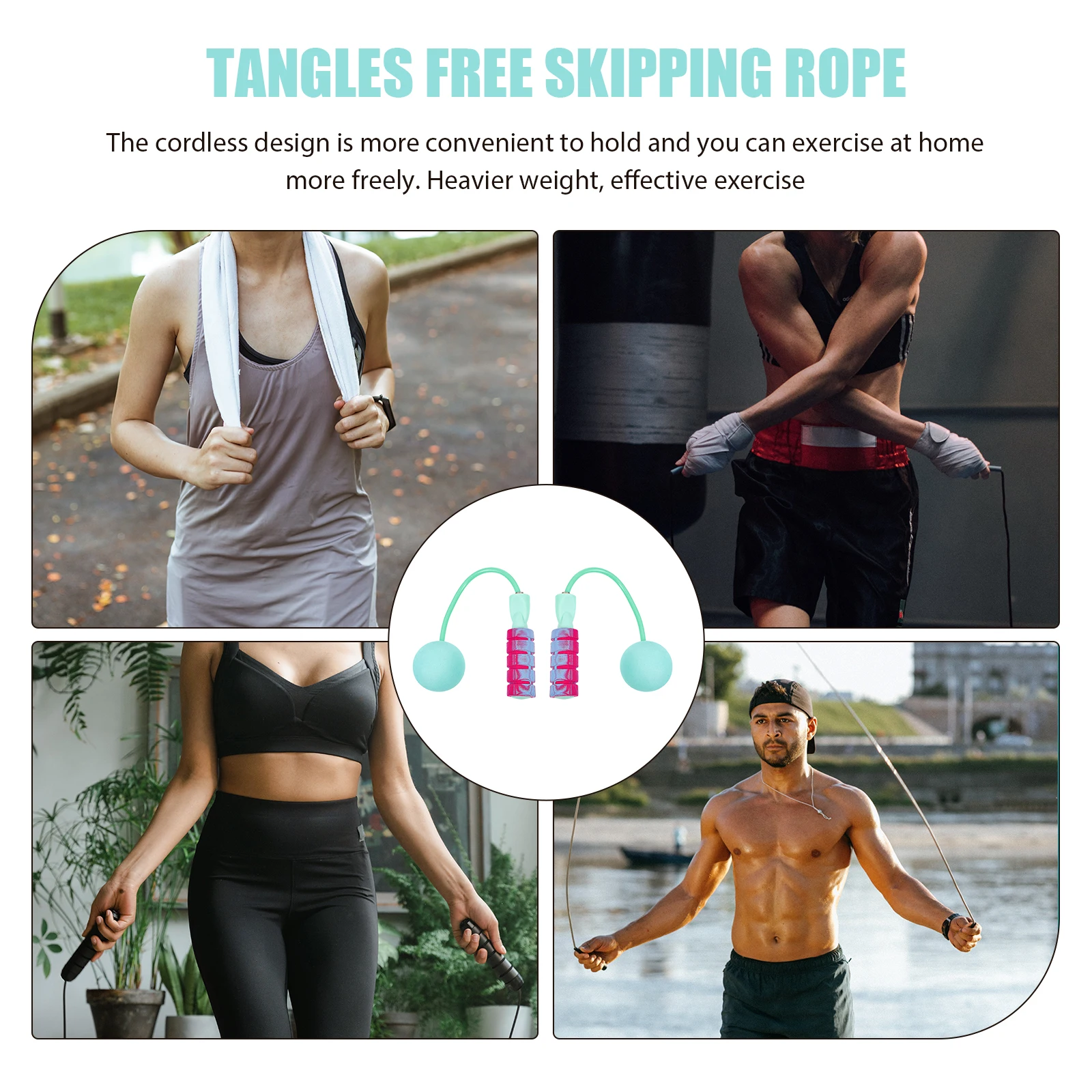 Ropeless Jump Rope Fitness Eva Portable Weighted Workout Tangles Free Skipping Cordless Rapid Speeds Home Use Sweat Absorption
Ropeless Jump Rope Fitness Eva Portable Weighted Workout Tangles Free Skipping Cordless Rapid Speeds Home Use Sweat Absorption