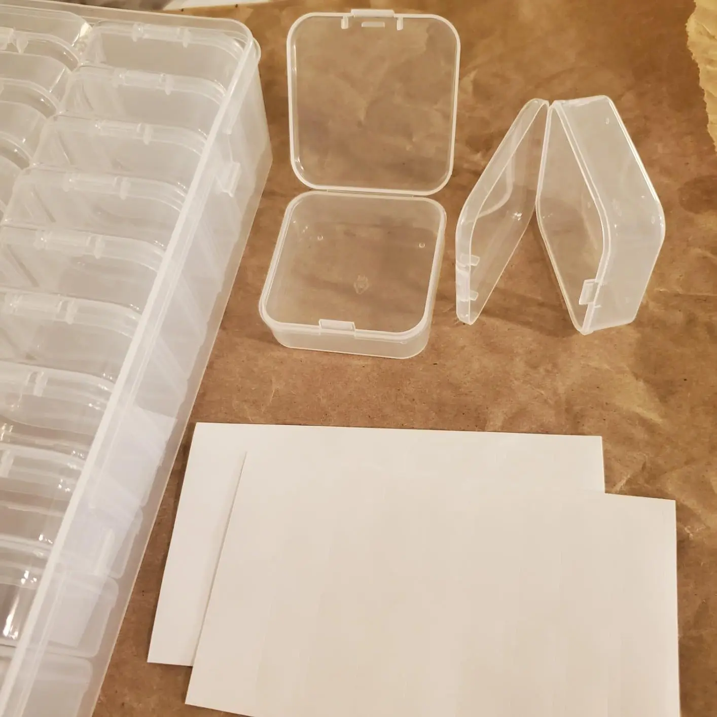 2Sets Transparent Small Square Boxes Durable Plastic Storage Organizer for Beads Jewelry Crafts DIY Supplies Sundries
2Sets Transparent Small Square Boxes Durable Plastic Storage Organizer for Beads Jewelry Crafts DIY Supplies Sundries