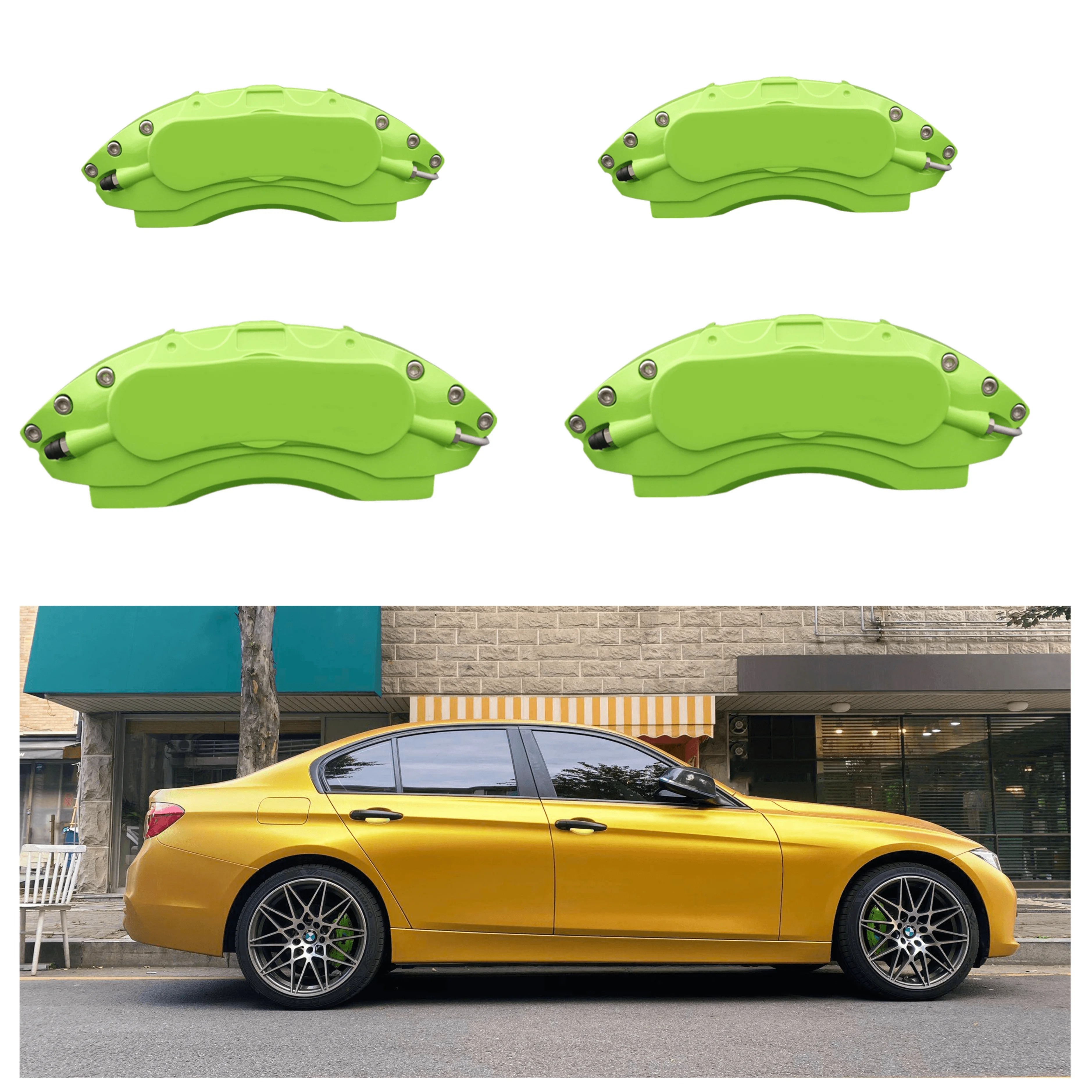 Custom Caliper Covers for BMW F10 F20 F30 128i 228i 530i 640i Aluminum Alloy Car Decoration (4 pcs)
Custom Caliper Covers for BMW F10 F20 F30 128i 228i 530i 640i Aluminum Alloy Car Decoration (4 pcs)