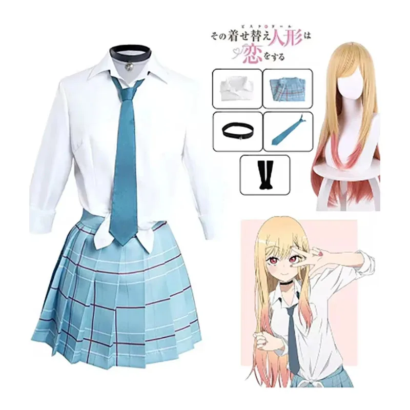 Kitagawa Marine cosplay anime my dress up Darling Kitagawa Marine cosplay costume dresses school uniform wig earrings suit girls
Kitagawa Marine cosplay anime my dress up Darling Kitagawa Marine cosplay costume dresses school uniform wig earrings suit girls