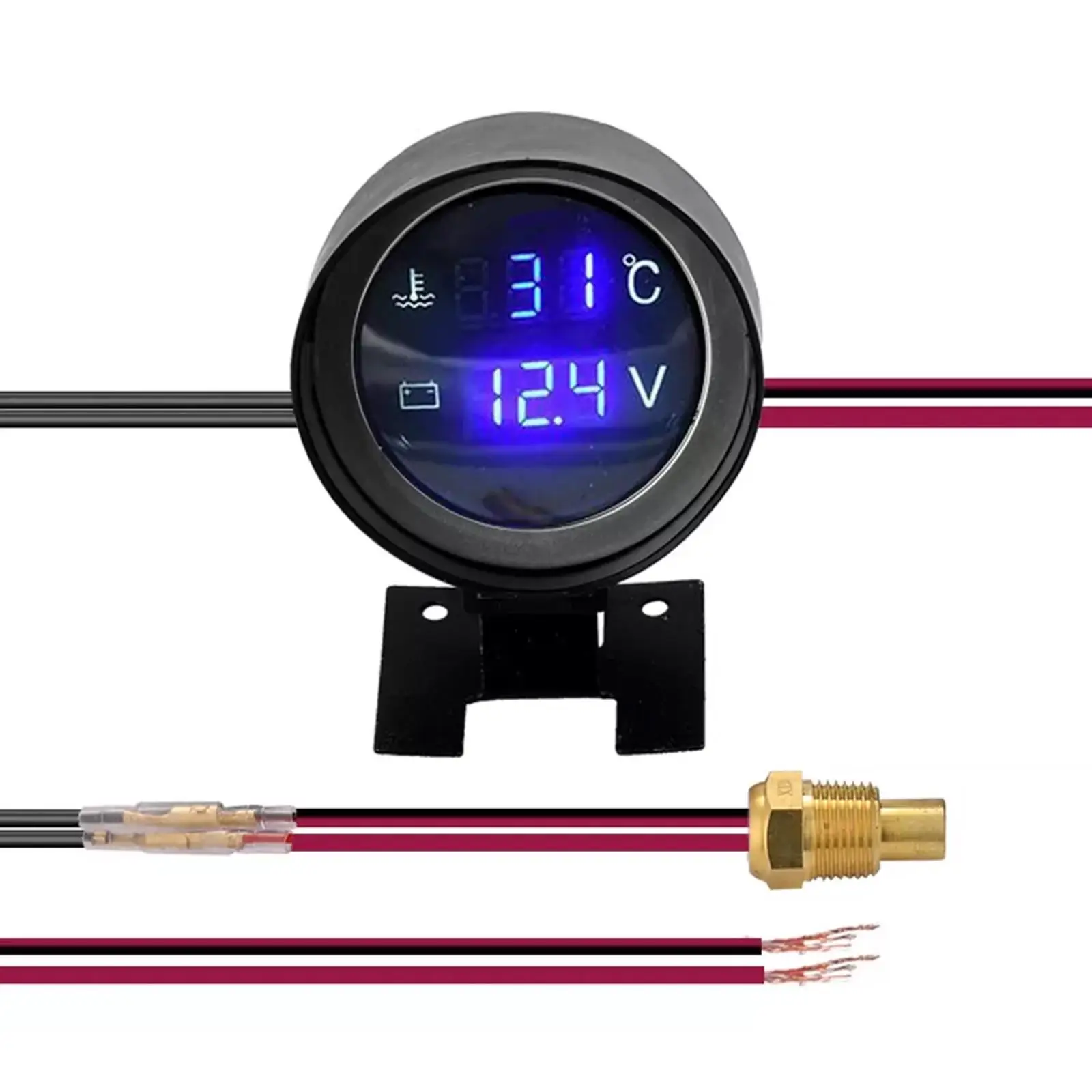 12V 24V Universal Car Water Temp Voltage Gauge Dual Function Clear Display Automotive Thermometer Meter For Cars Trucks SUVs
12V 24V Universal Car Water Temp Voltage Gauge Dual Function Clear Display Automotive Thermometer Meter For Cars Trucks SUVs