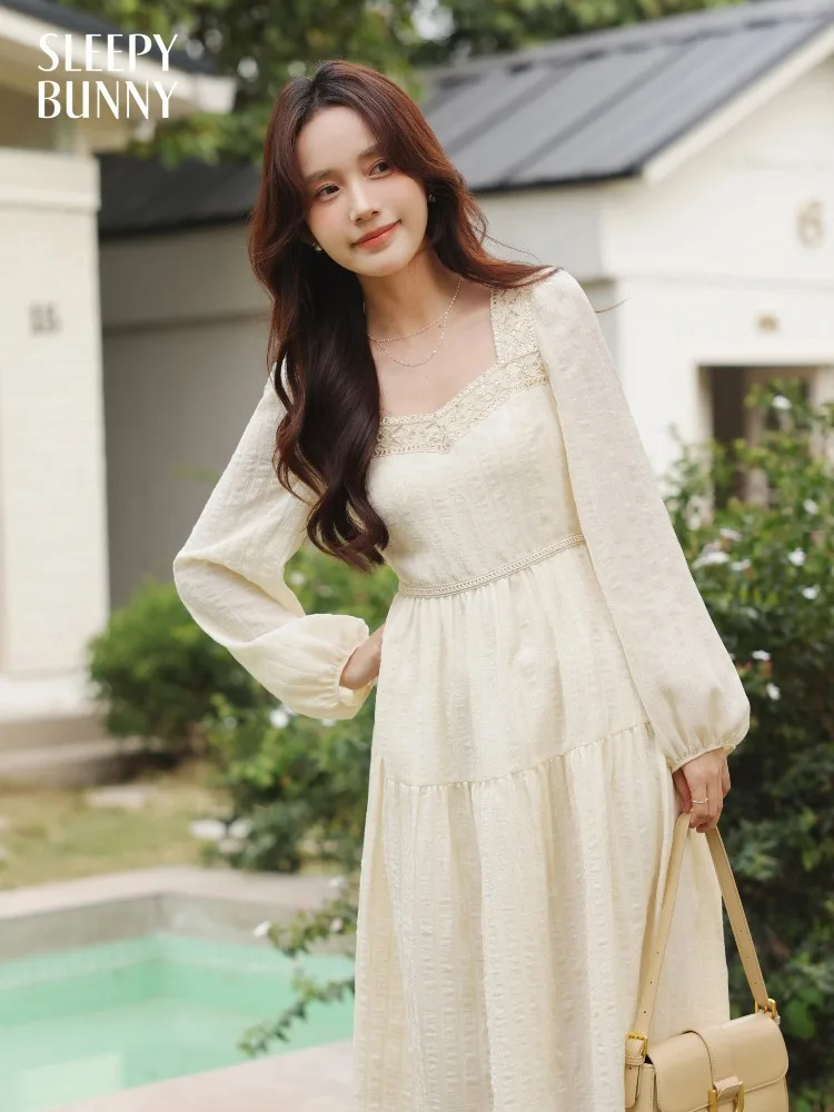 Women French Square Neck Chiffon Dress Elegant Tiered Long Dress Slim Waist Flowing A Line Spring Outfit Chic Daily Wear Lady
Women French Square Neck Chiffon Dress Elegant Tiered Long Dress Slim Waist Flowing A Line Spring Outfit Chic Daily Wear Lady