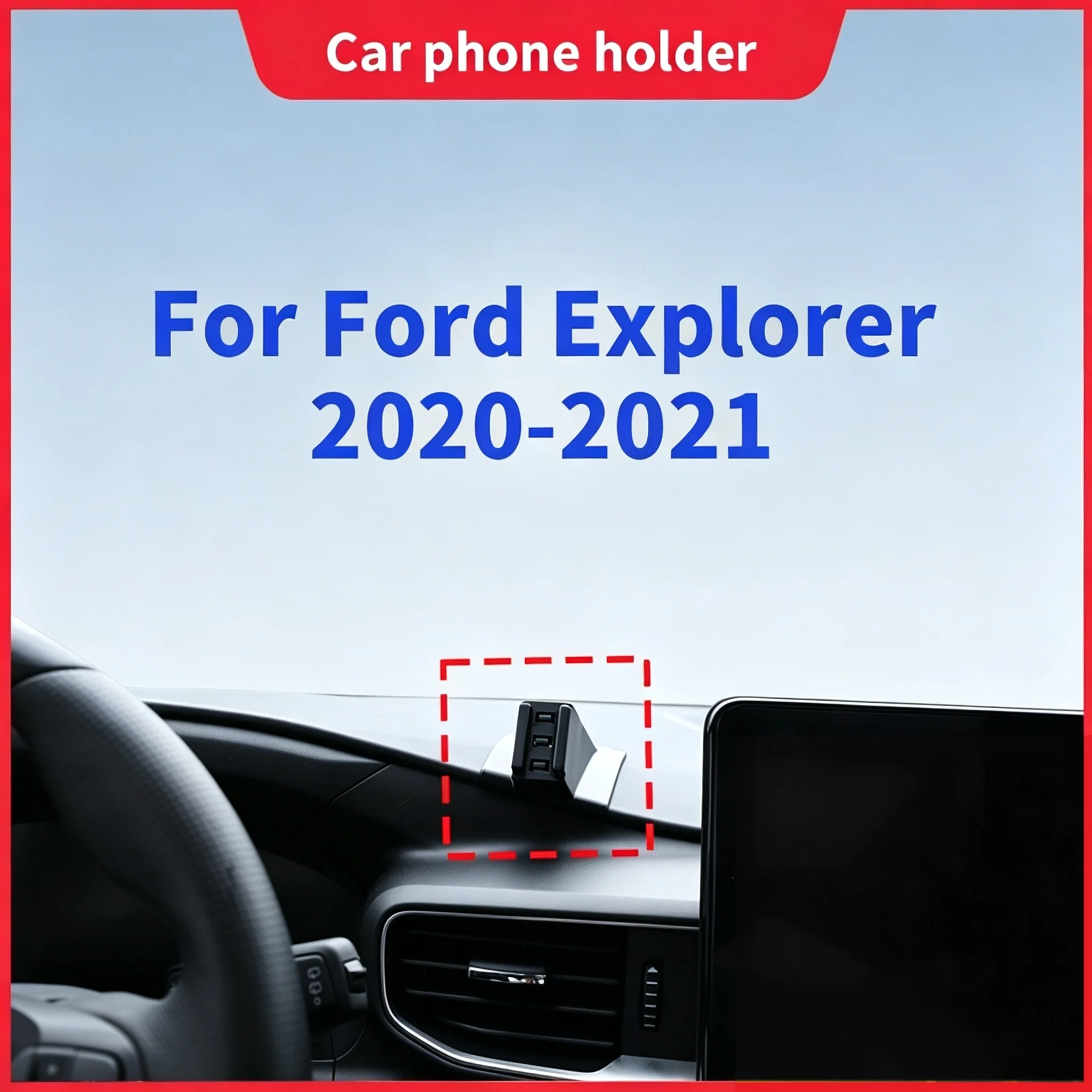 The Car Phone Holder And Base Suitable For Ford Explorer 2020-2021 Will Not Block The Air Conditioning Outlet After Installation
The Car Phone Holder And Base Suitable For Ford Explorer 2020-2021 Will Not Block The Air Conditioning Outlet After Installation