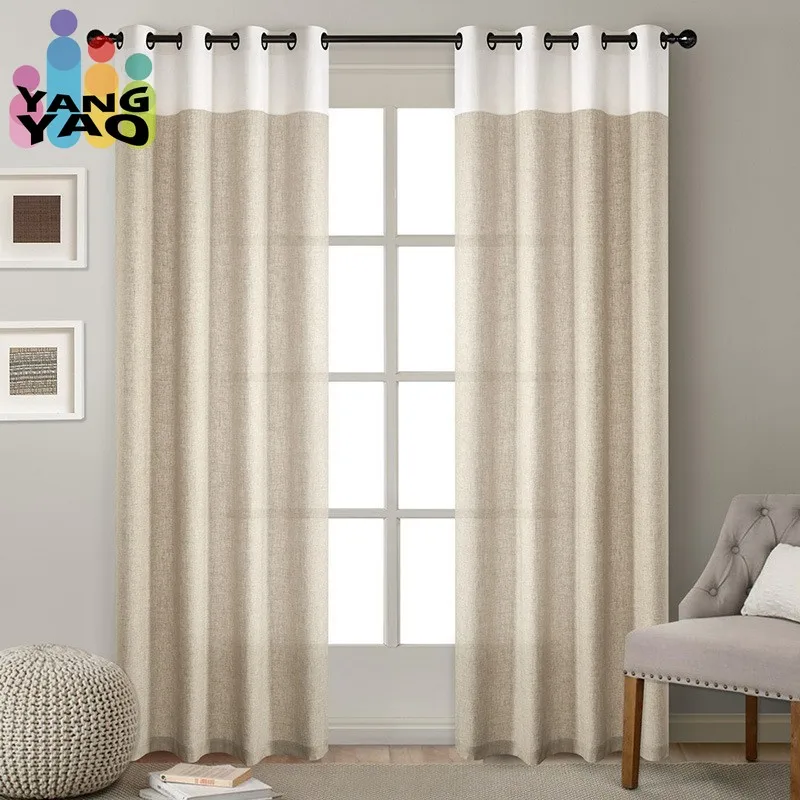 Linen Sheer Curtain for Living Dining Room Half-shading Window Curtain Beige Bedroom Cortina
Linen Sheer Curtain for Living Dining Room Half-shading Window Curtain Beige Bedroom Cortina