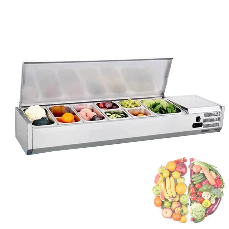 Commercial Fresh-keeping Cabinet Fruit Refrigerator Desktop Fresh Fruit Salad Ice Cream Freezer Display Cabinet
Commercial Fresh-keeping Cabinet Fruit Refrigerator Desktop Fresh Fruit Salad Ice Cream Freezer Display Cabinet