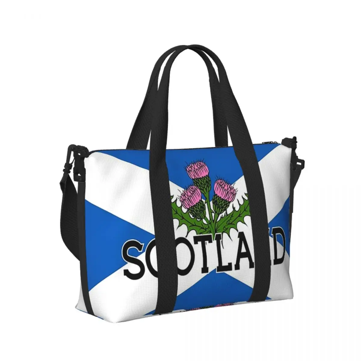 Scotland Saltire Flag Scottish St Andrews Cross And Thistle Beach Travel Bag Tote Bags Gym Women Shopping Duffle Shoulder Bag
Scotland Saltire Flag Scottish St Andrews Cross And Thistle Beach Travel Bag Tote Bags Gym Women Shopping Duffle Shoulder Bag