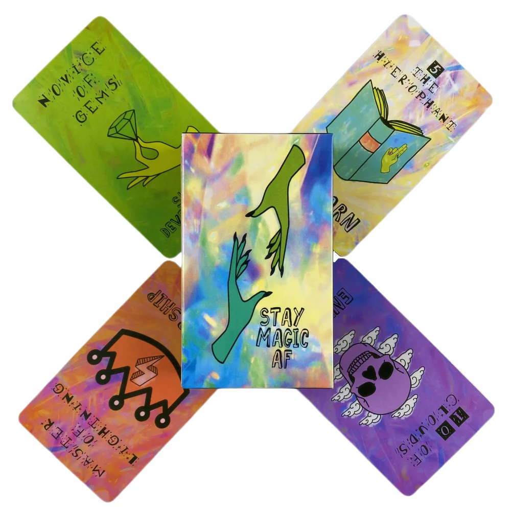 НОВАЯ призма Колода Таро Карты Таро Полное издание Карточная игра Колода Таро с путеводителем Настольная игра
НОВАЯ призма Колода Таро Карты Таро Полное издание Карточная игра Колода Таро с путеводителем Настольная игра