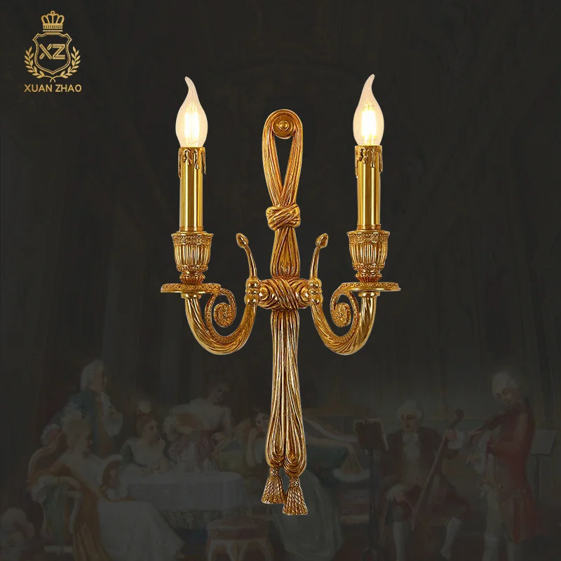 French Classic Brass Living Room Candle Wall Lamp Retro Minimalist Dining Room Bedroom Bedside Wall Light
French Classic Brass Living Room Candle Wall Lamp Retro Minimalist Dining Room Bedroom Bedside Wall Light