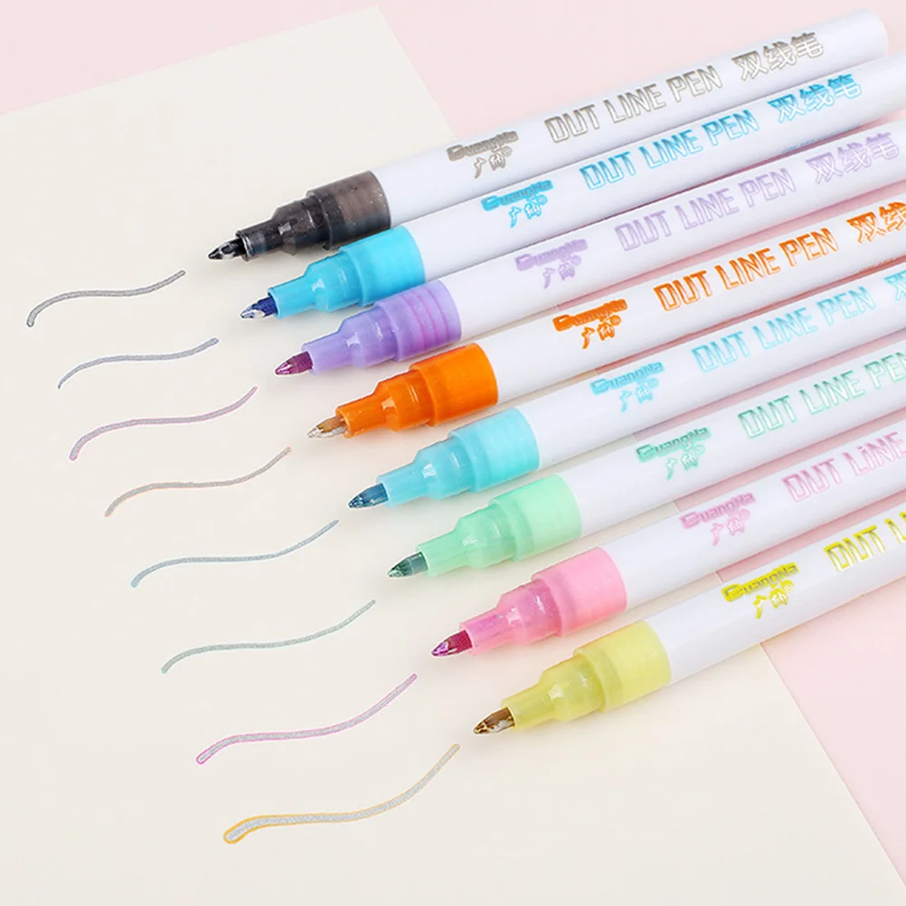 1 Set of Double-Line Color Drawing Pen Set Water-Based Marker DIY Drawing Gift Stationery Art Supplies ( Size: 2mm, 12Pcs/Set
1 Set of Double-Line Color Drawing Pen Set Water-Based Marker DIY Drawing Gift Stationery Art Supplies ( Size: 2mm, 12Pcs/Set