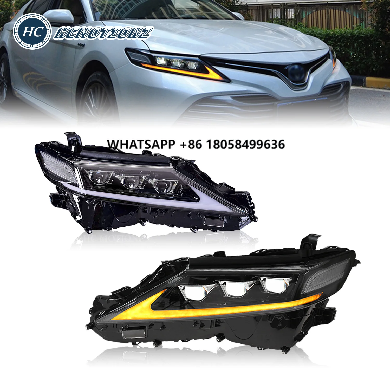 HCMOTIONZ Factory Camry XLE Ascent SX XV70 Daihatsu Altis Head Lamp 2018 2019 2020 2021 Sedan LED Headlights for Camry
HCMOTIONZ Factory Camry XLE Ascent SX XV70 Daihatsu Altis Head Lamp 2018 2019 2020 2021 Sedan LED Headlights for Camry