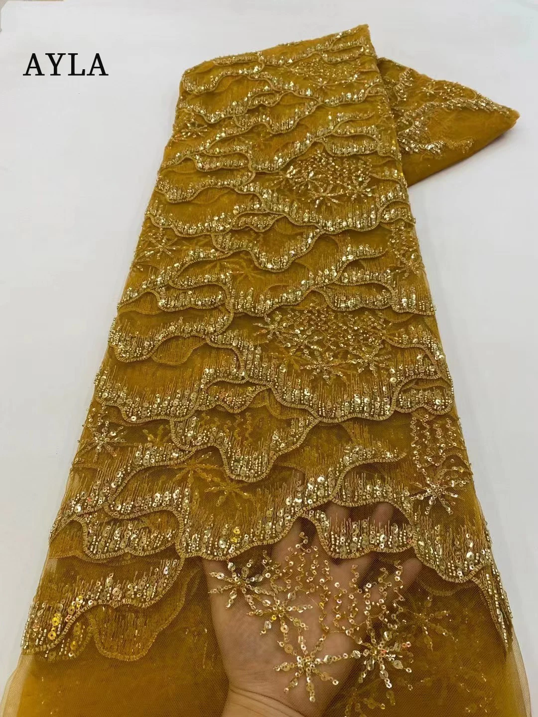 French African Embroidery Beaded Lace Fabric, Fashion Sequins, Tulle Fabric for Party Dresses, Nigerian Fabrics High Quality
French African Embroidery Beaded Lace Fabric, Fashion Sequins, Tulle Fabric for Party Dresses, Nigerian Fabrics High Quality