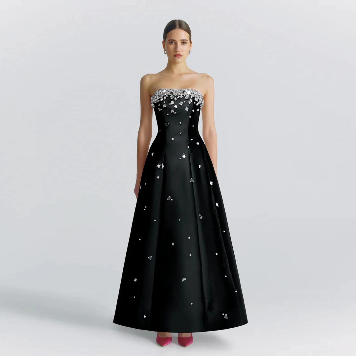 Sharon Said Black Strapless Blue Evening Dresses with Crystal A-Line for Women Wedding Party Gown SS293 Customized فساتين سهرة
Sharon Said Black Strapless Blue Evening Dresses with Crystal A-Line for Women Wedding Party Gown SS293 Customized فساتين سهرة