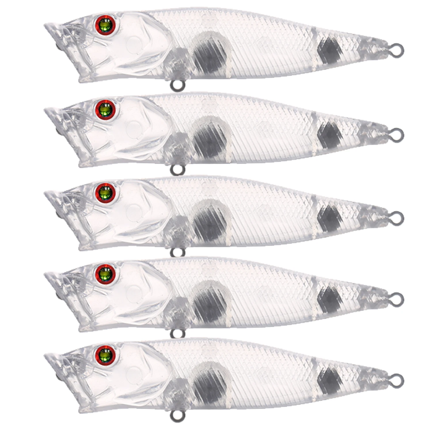 25pcs/Lot Fishing Poppers Unpainted Lures Blank Hard Lures Clear Plastic 9cm 10.8g Fishbaits Manual DIY Bait Embryo for Bass
25pcs/Lot Fishing Poppers Unpainted Lures Blank Hard Lures Clear Plastic 9cm 10.8g Fishbaits Manual DIY Bait Embryo for Bass