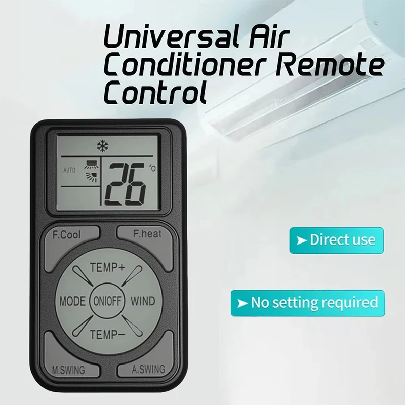 Мини-портативный универсальный пульт дистанционного управления кондиционером Q58, совместимый со всеми основными брендами и моделями кондиционеров 2025 Новинка
Мини-портативный универсальный пульт дистанционного управления кондиционером Q58, совместимый со всеми основными брендами и моделями кондиционеров 2025 Новинка