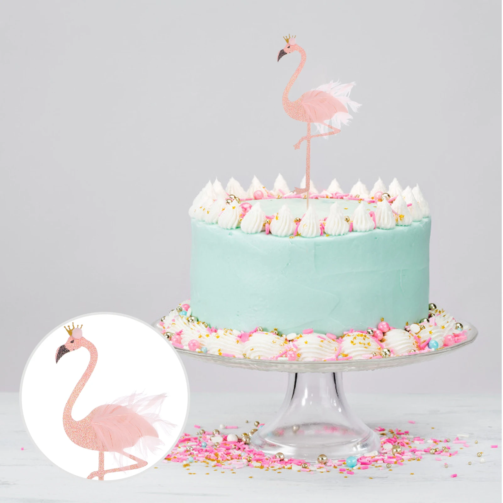 8pcs Flamingo Cake Insert Cards Pink Cupcake Topper Birthday Decor Theme Party Cake Toppers Dessert Adornments
8pcs Flamingo Cake Insert Cards Pink Cupcake Topper Birthday Decor Theme Party Cake Toppers Dessert Adornments
