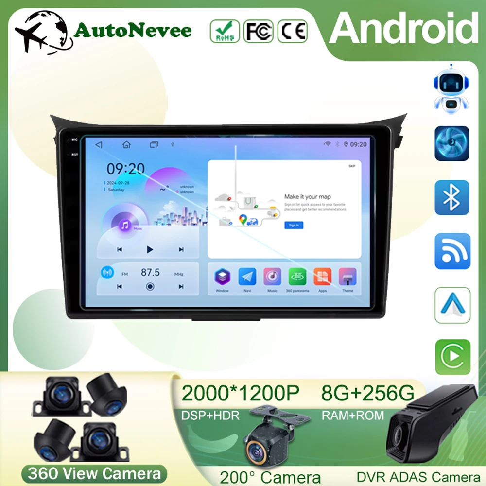 For Hyundai i30 Grand Elantra Grant 2011-2017 Android 14 car head unit multimedia video GPS player radio wireless Carplay car 5g
For Hyundai i30 Grand Elantra Grant 2011-2017 Android 14 car head unit multimedia video GPS player radio wireless Carplay car 5g