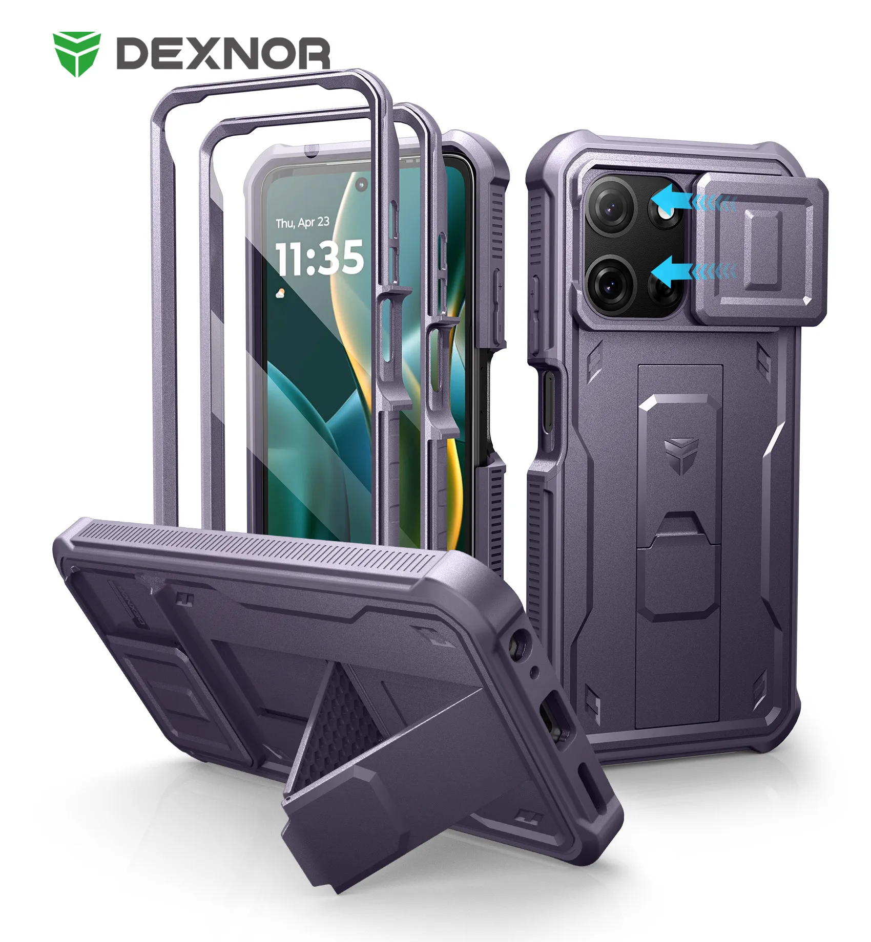 For Motorola Moto Moto G Play 2025 Case Bumper Military Grade Armor Shockproof Shell Case Bracket with Built in Screen Protector
For Motorola Moto Moto G Play 2025 Case Bumper Military Grade Armor Shockproof Shell Case Bracket with Built in Screen Protector