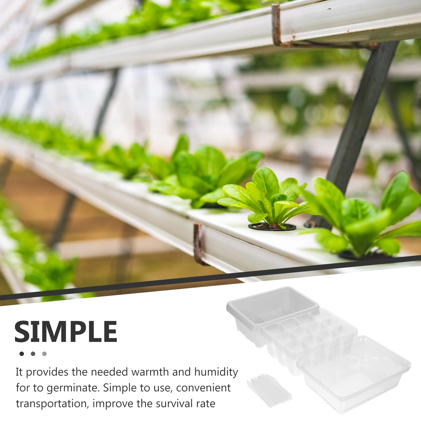 Microgreens Growing Trays Nursery for Plants Seedling Starter Germination Garden
Microgreens Growing Trays Nursery for Plants Seedling Starter Germination Garden