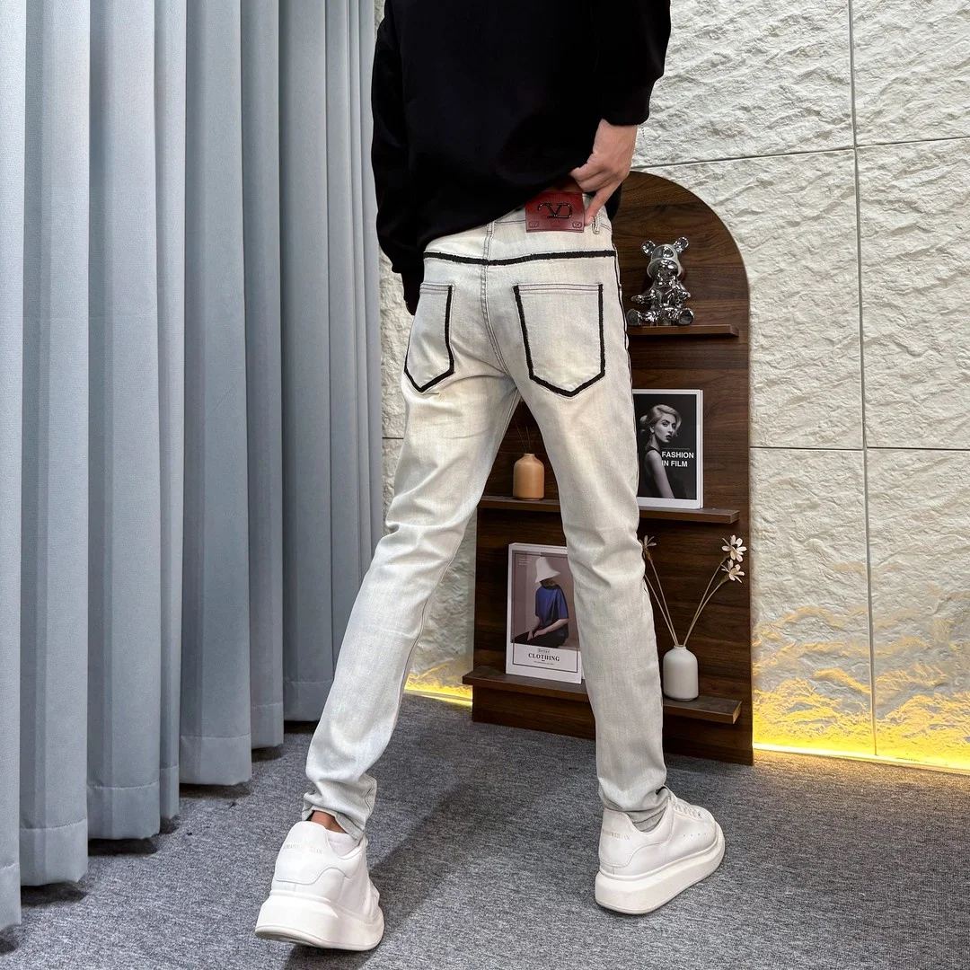 Faionable Light Wa Men's Skinny Jeans American Print High Waist Elastic Stretchy Winter Wear Casual High Waist Jeans
Faionable Light Wa Men's Skinny Jeans American Print High Waist Elastic Stretchy Winter Wear Casual High Waist Jeans