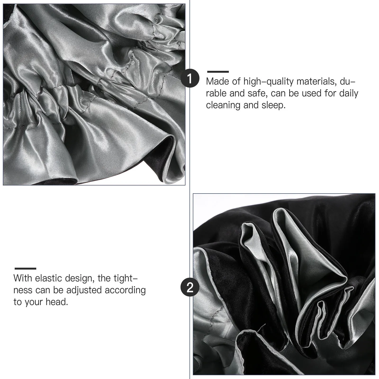 Double-Layer Satin Bonnet Soft Lightweight Breathable Hair Cap For Women Night Sleeping Adjustable Headscarf Bathing Cap
Double-Layer Satin Bonnet Soft Lightweight Breathable Hair Cap For Women Night Sleeping Adjustable Headscarf Bathing Cap