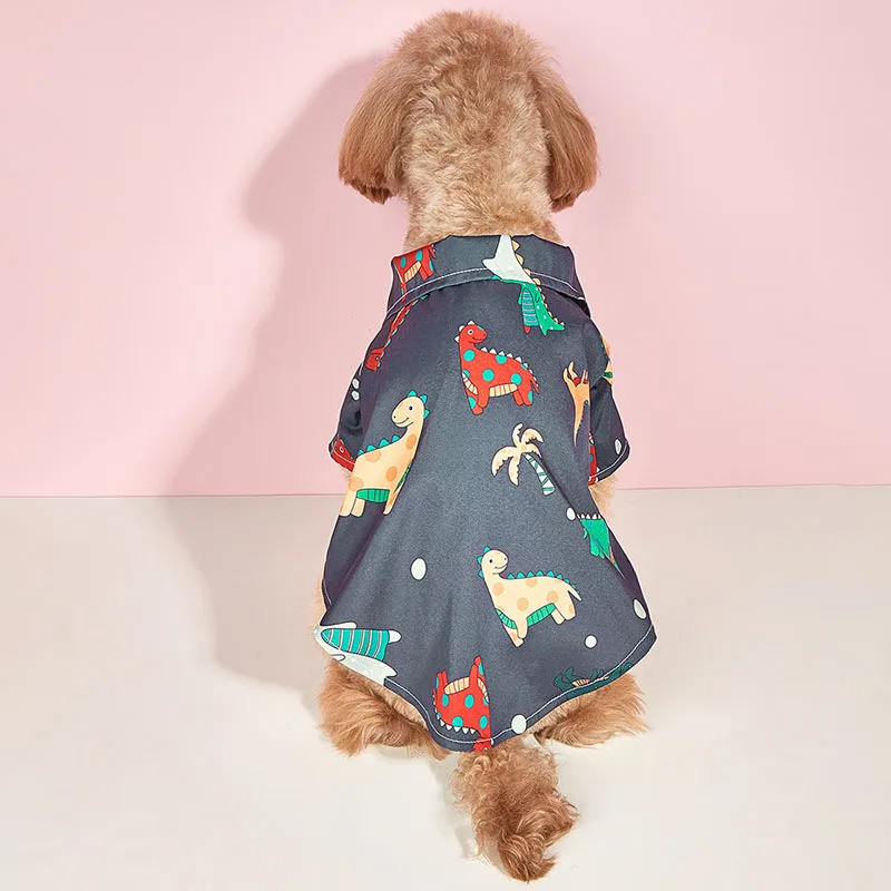 New Summer Seaside Style Pet Clothing Printed with Colorful Cute Dinosaur Dog Clothing Dog Coat Hot Selling Pet Supplies Apparel
New Summer Seaside Style Pet Clothing Printed with Colorful Cute Dinosaur Dog Clothing Dog Coat Hot Selling Pet Supplies Apparel