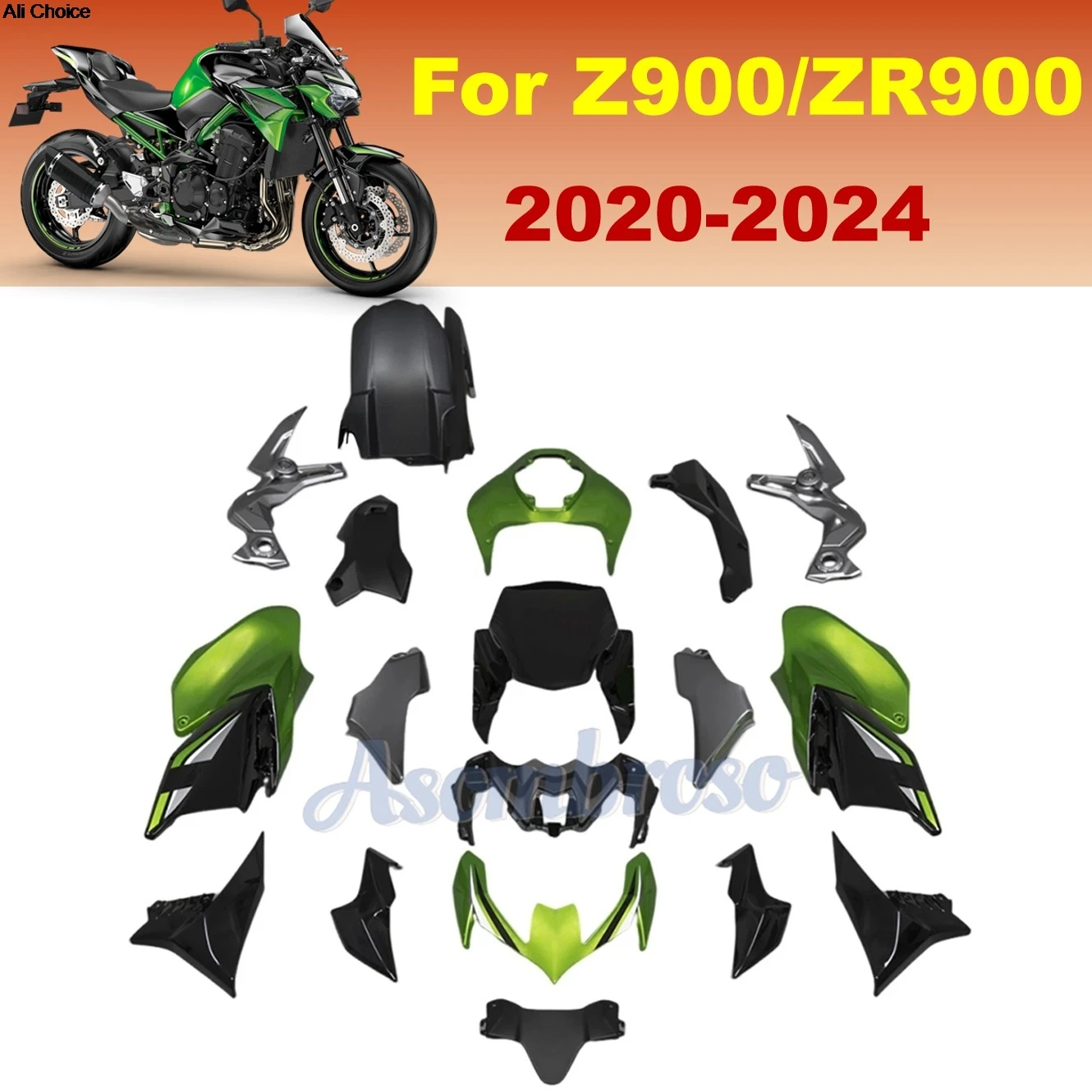 2020 Z900 ABS Plastic kit for Kawasaki ZR900 2021 2022 2023 Z 900 SE Motorcycle Injection Fairings
2020 Z900 ABS Plastic kit for Kawasaki ZR900 2021 2022 2023 Z 900 SE Motorcycle Injection Fairings