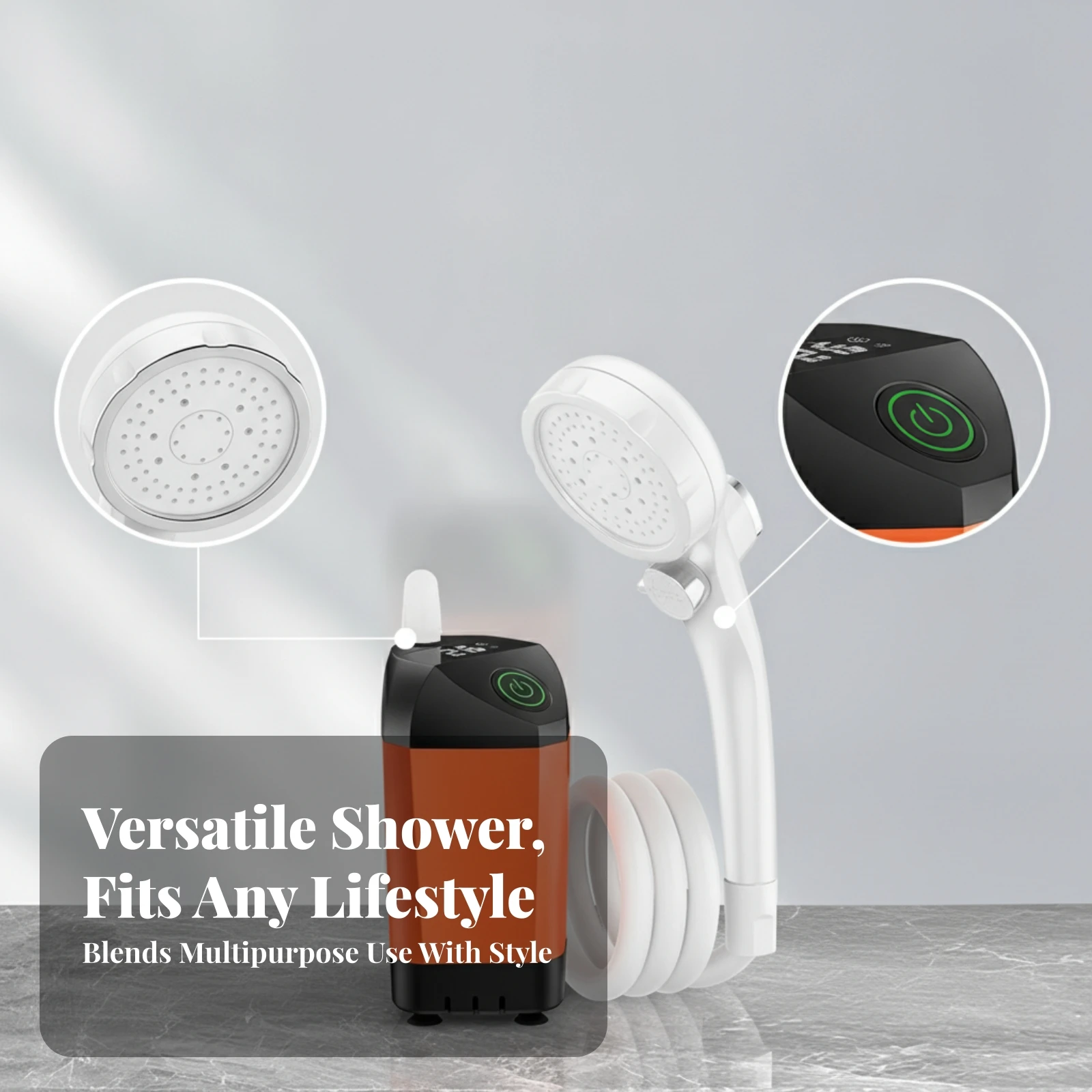 USB Rechargeable Shower Kit Douche Camping 6000mah Portable Shower Pump Rechargeable Battery for Travel Bathing
USB Rechargeable Shower Kit Douche Camping 6000mah Portable Shower Pump Rechargeable Battery for Travel Bathing