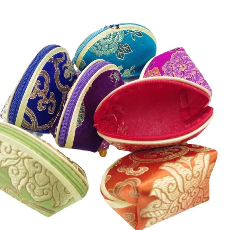 Exquisite Silk Fabric Chinese Style Coin Purse Exquisite Zipper Money Key Coin Bag Jewelry Storage Bag for Women
Exquisite Silk Fabric Chinese Style Coin Purse Exquisite Zipper Money Key Coin Bag Jewelry Storage Bag for Women