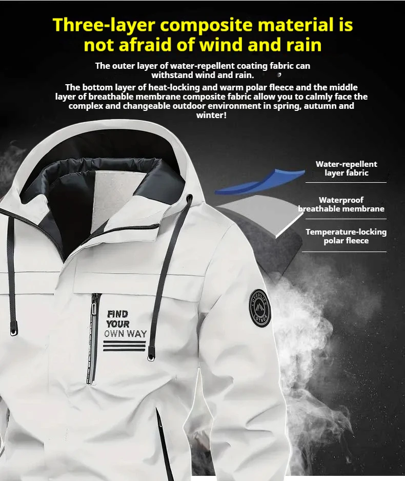 2025 Multi Functional Waterproof Windproof Man Jacket Windbreaker Men Men's Outdoor Jacket Hiking Camping Jacket
2025 Multi Functional Waterproof Windproof Man Jacket Windbreaker Men Men's Outdoor Jacket Hiking Camping Jacket