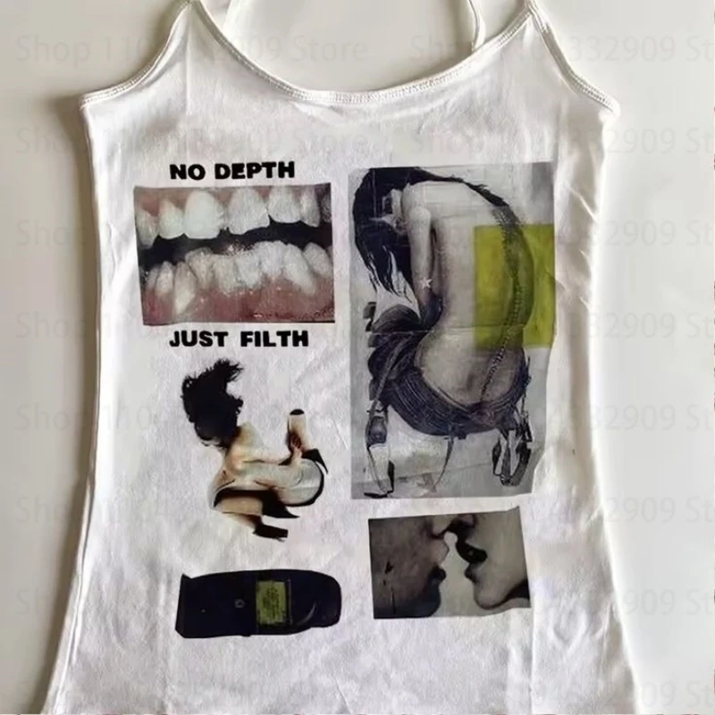 Street Gothic Emo Girls' Cutout Top Baby Vest Strap Vintage sisters Suit Vest Shorts Casual Short Sleeve T-shirt Y2k Clothing
Street Gothic Emo Girls' Cutout Top Baby Vest Strap Vintage sisters Suit Vest Shorts Casual Short Sleeve T-shirt Y2k Clothing