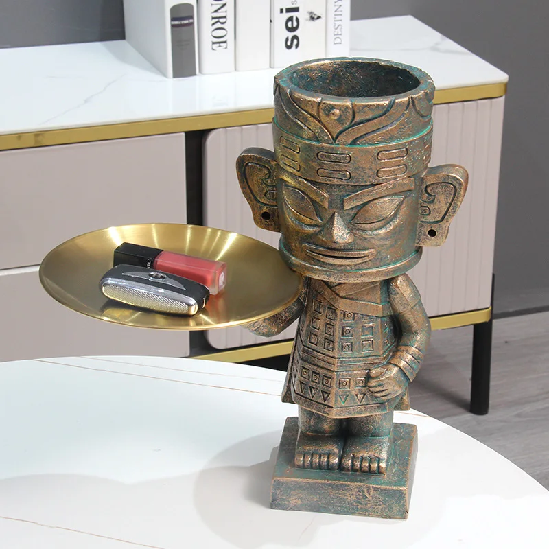 Sanxingdui Decoration Creative Entrance Key Storage Home Living Room Wine Cabinet Decoration
Sanxingdui Decoration Creative Entrance Key Storage Home Living Room Wine Cabinet Decoration