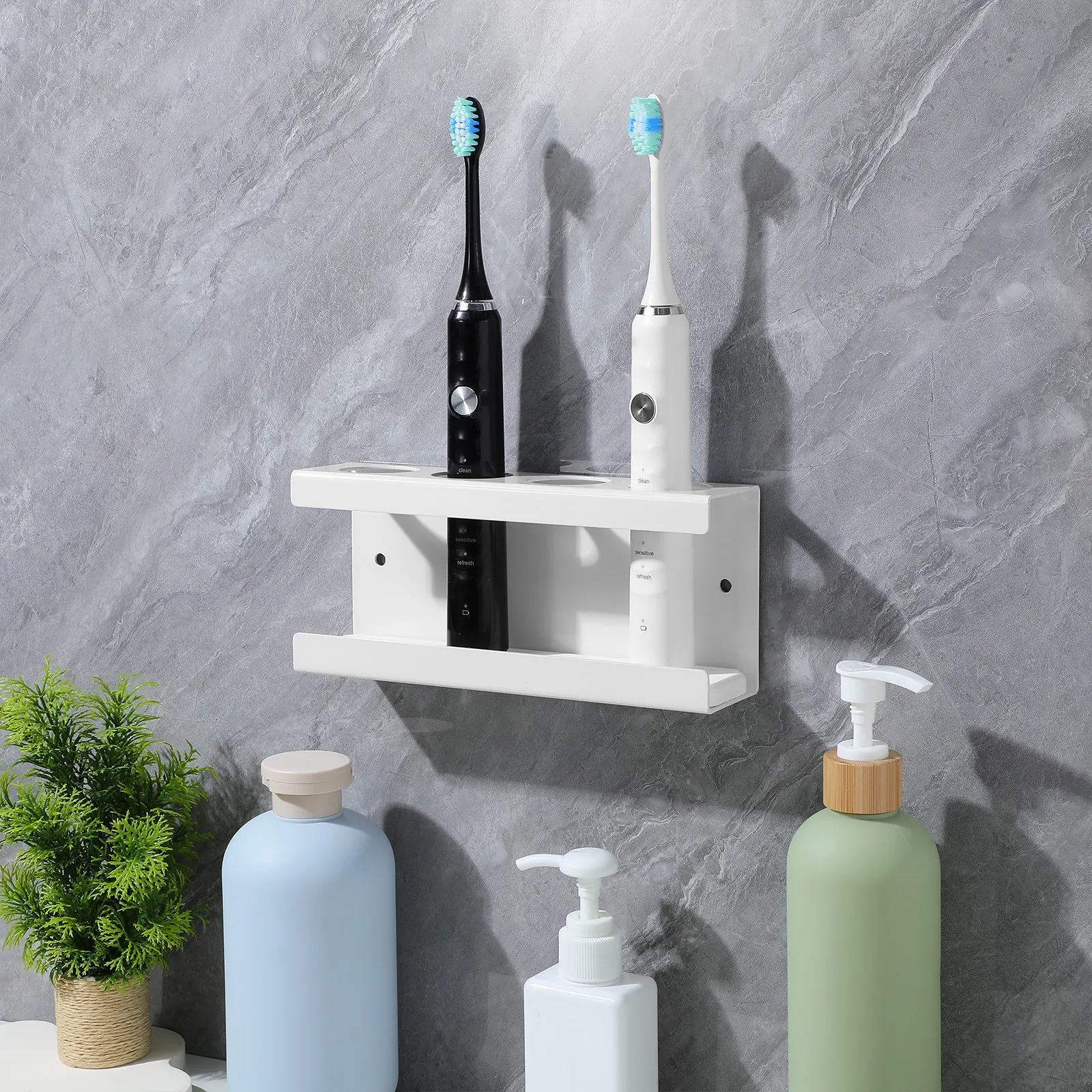 Wall Mount Electric Toothbrush Holder 4 Slots Stainless Steel Bathroom Organizer Toothpaste Rack Toothbrush Stand
Wall Mount Electric Toothbrush Holder 4 Slots Stainless Steel Bathroom Organizer Toothpaste Rack Toothbrush Stand