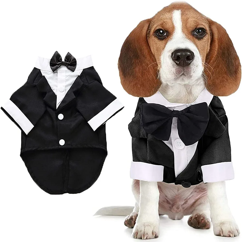 Dog Tuxedo Dog Suit Puppy Pet Tuxedo Wedding Party Costume Dog Prince Bow Tie Shirt Formal Weeding Attire Cats Clothes winter
Dog Tuxedo Dog Suit Puppy Pet Tuxedo Wedding Party Costume Dog Prince Bow Tie Shirt Formal Weeding Attire Cats Clothes winter