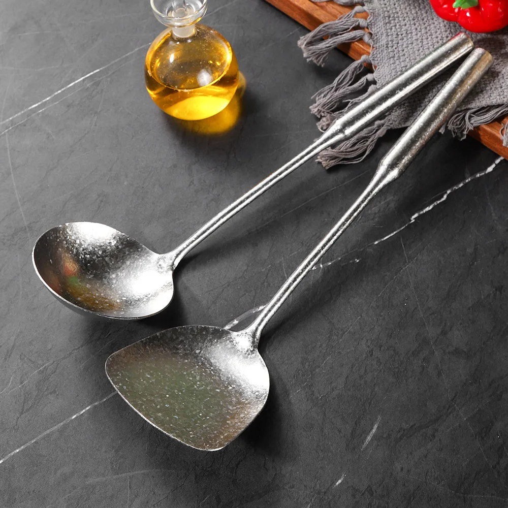 Home Pure Titanium Cookware Set Heat-Resistant Wooden Handle Spatula Soup Ladle Integrated Cooking Tool
Home Pure Titanium Cookware Set Heat-Resistant Wooden Handle Spatula Soup Ladle Integrated Cooking Tool