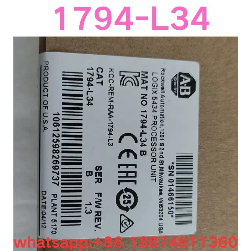 Brand-new 1794-L34 processor module
Brand-new 1794-L34 processor module