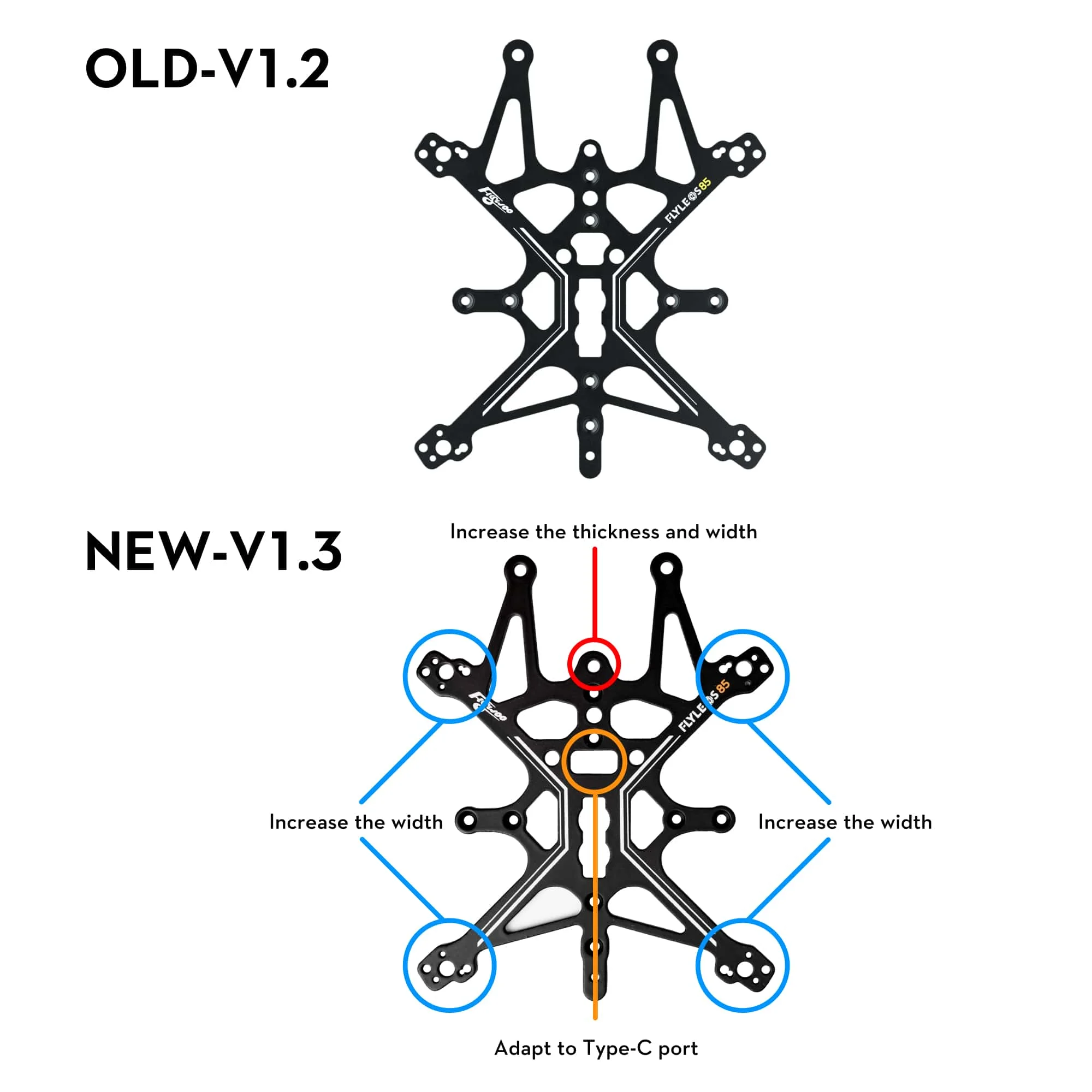 FLYWOO Flylens Vision 85 Frame FPV Racing Vehicle Accessory Kit Spare Parts Battery Box Protective Ring Top Plate Base Plate
FLYWOO Flylens Vision 85 Frame FPV Racing Vehicle Accessory Kit Spare Parts Battery Box Protective Ring Top Plate Base Plate