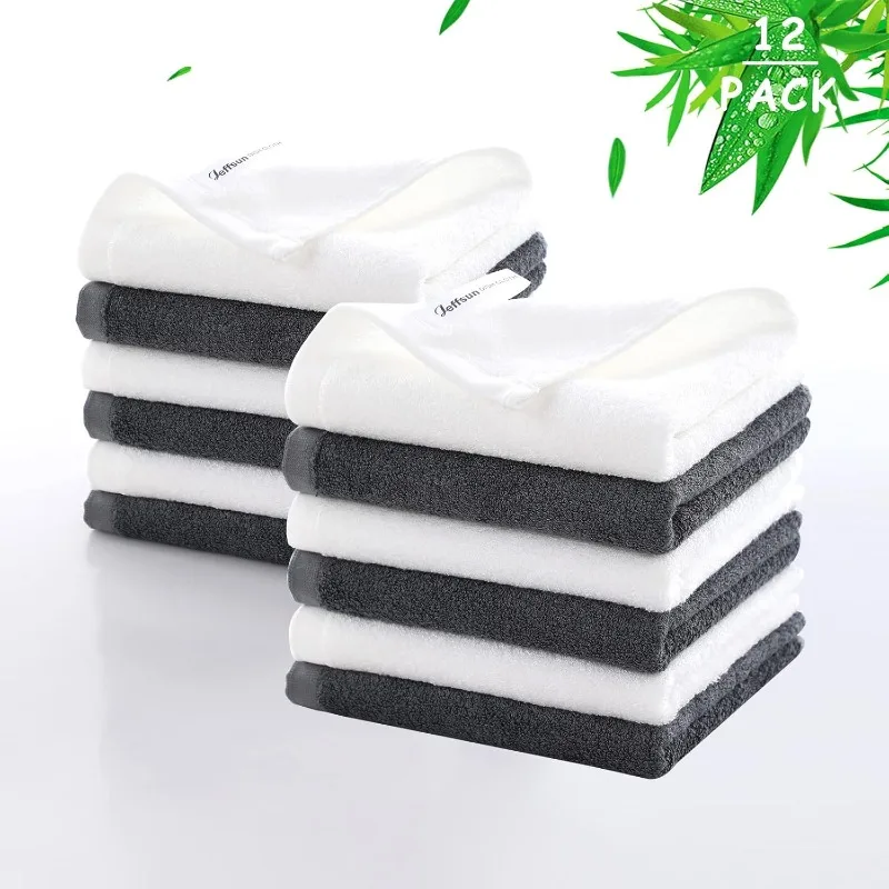 Wash Cloths 12 Pack, Reusable Makeup Eraser Towel, 13x13 inch Large Washcloths for Face and Body
Wash Cloths 12 Pack, Reusable Makeup Eraser Towel, 13x13 inch Large Washcloths for Face and Body