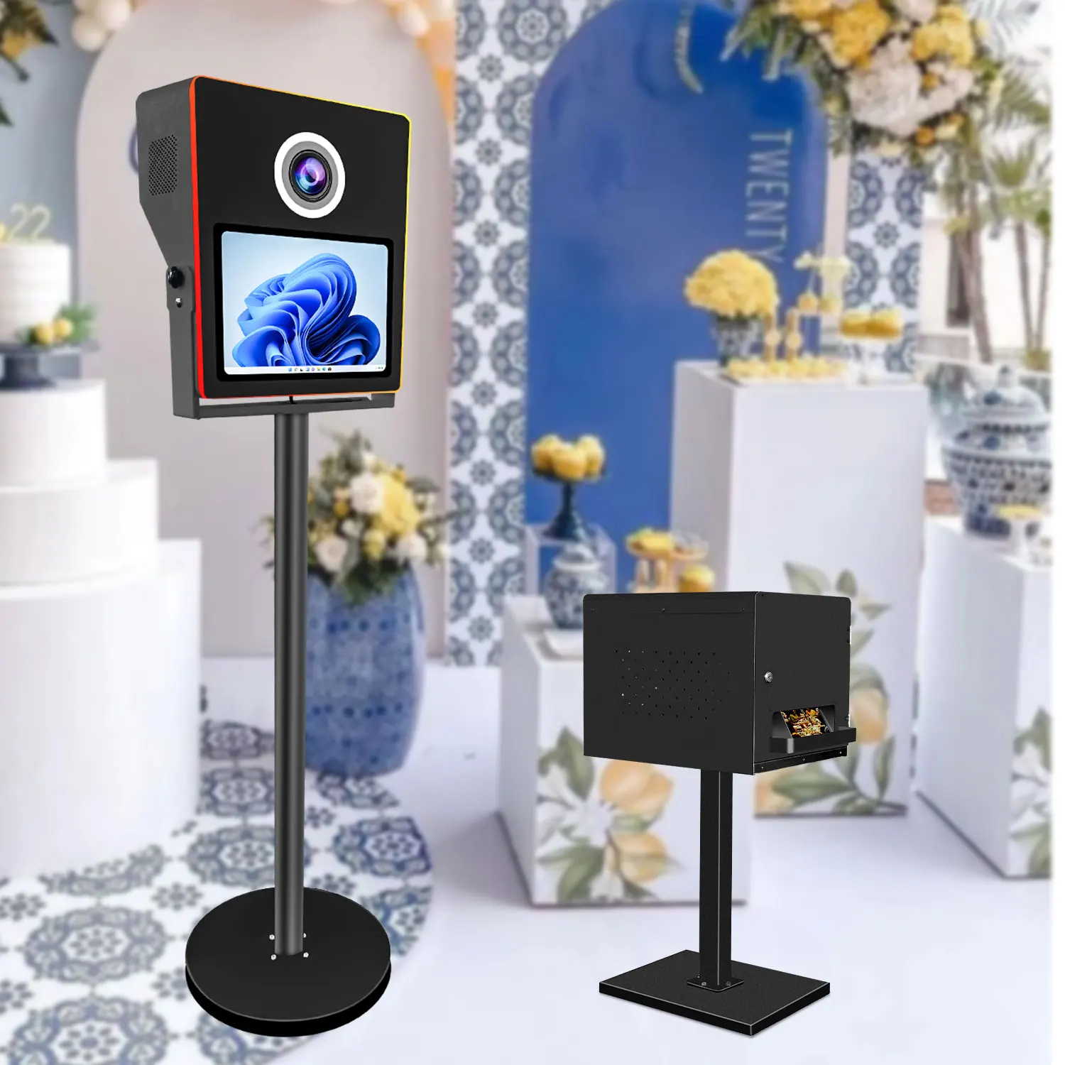 TFL Professional Column DSLR Photo Booth With 15.6 Inch Touch Screen Printer Foto Box Selfie Photobooth Machine for Party
TFL Professional Column DSLR Photo Booth With 15.6 Inch Touch Screen Printer Foto Box Selfie Photobooth Machine for Party
