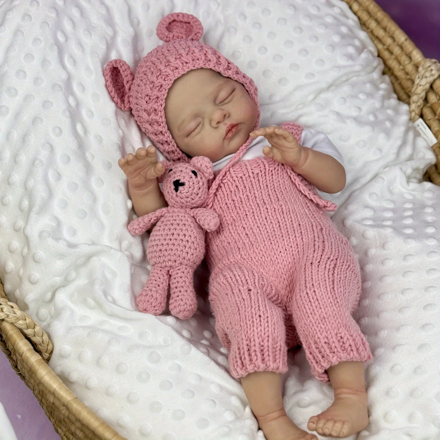 BZDOLL 48cm Sleeping Baby Reborn Doll (Vinyl Limbs Cloth Body) Toy, Realistic 19in Newborn Girl with Knitted Suit Birthday Gift
BZDOLL 48cm Sleeping Baby Reborn Doll (Vinyl Limbs Cloth Body) Toy, Realistic 19in Newborn Girl with Knitted Suit Birthday Gift
