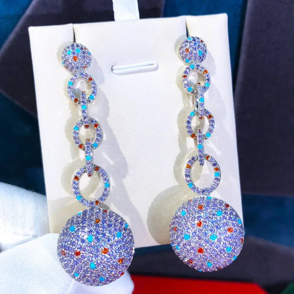 Missvikki NEW Original Shiny Ball Pendant Earrings for Women Daily Fine Bridal Wedding Party Super Gift Jewelry High Quality
Missvikki NEW Original Shiny Ball Pendant Earrings for Women Daily Fine Bridal Wedding Party Super Gift Jewelry High Quality