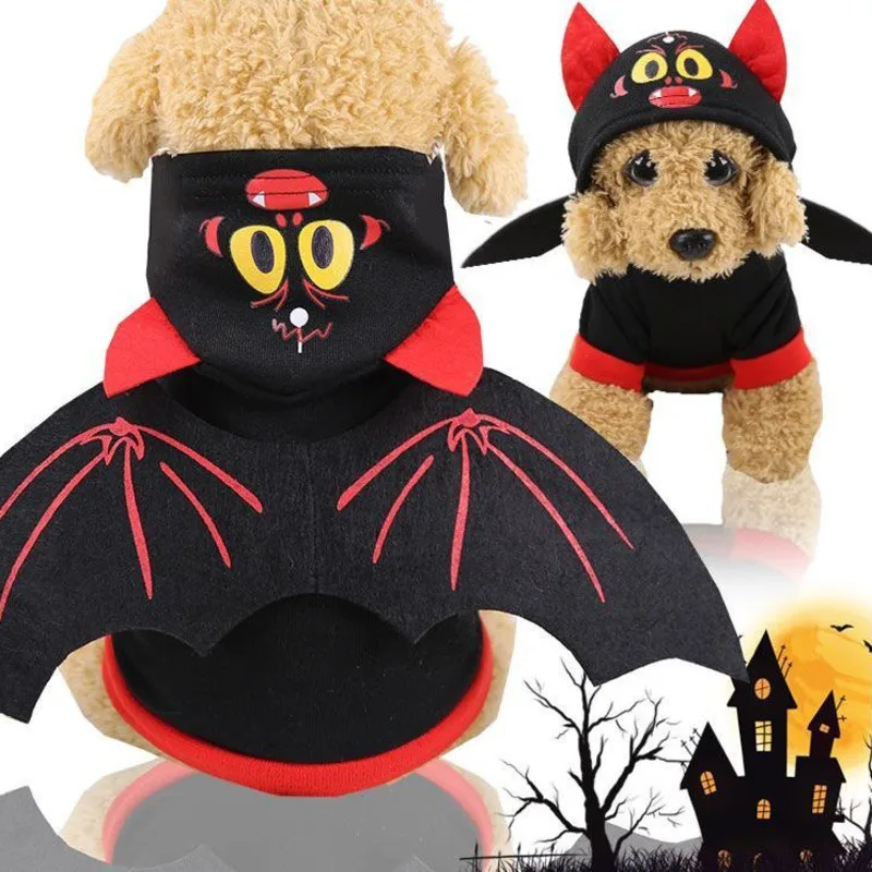 Halloween Pet Costume Autumn Winter Halloween Black Batwing Dog Clothes Cat Pet Clothes Medium Dog Cosplay
Halloween Pet Costume Autumn Winter Halloween Black Batwing Dog Clothes Cat Pet Clothes Medium Dog Cosplay