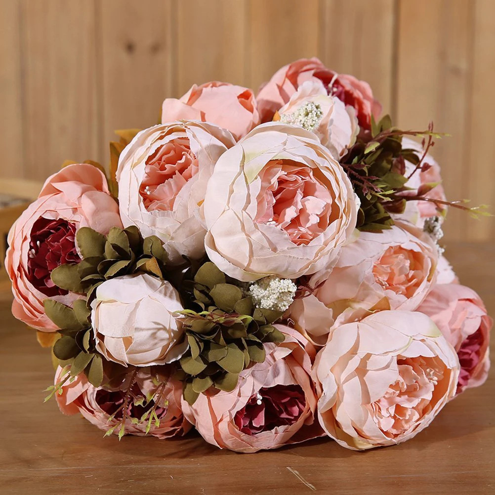 Artificial Flowers Pink European-style Simulated Bouquet Wedding Bouquets for Decoration
Artificial Flowers Pink European-style Simulated Bouquet Wedding Bouquets for Decoration