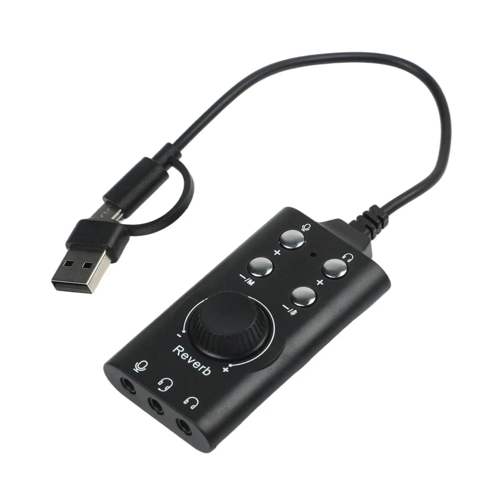 USB to 3 5mm Sound Adapter with Virtual 7 1 Surround Sound Compact and Lightweight Design for Portable Audio Solutions