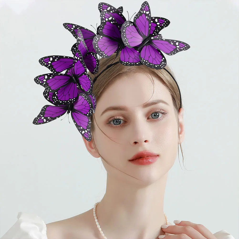 2 Pcs Headband Butterfly Headpiece Headdress European American Bands Violet for Girls Headpieces Woman
2 Pcs Headband Butterfly Headpiece Headdress European American Bands Violet for Girls Headpieces Woman