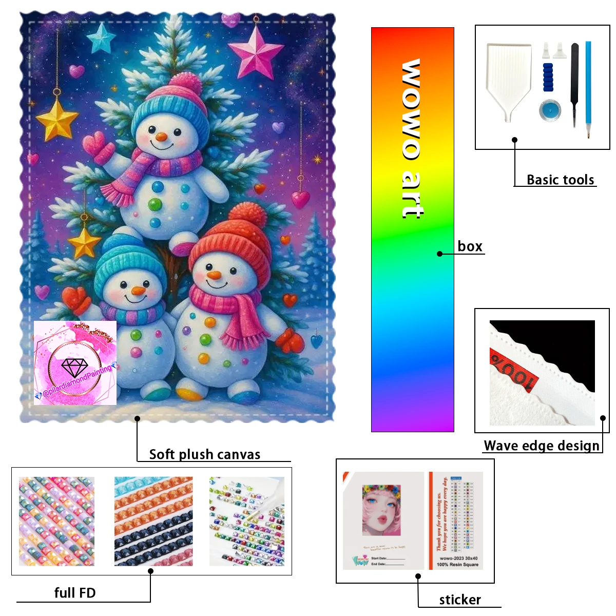 【pilar Diamond Art】Tres muñecos de nieve 100% Full Diamond Stamping Kit Perfect Masterpiece worth Buying
【pilar Diamond Art】Tres muñecos de nieve 100% Full Diamond Stamping Kit Perfect Masterpiece worth Buying