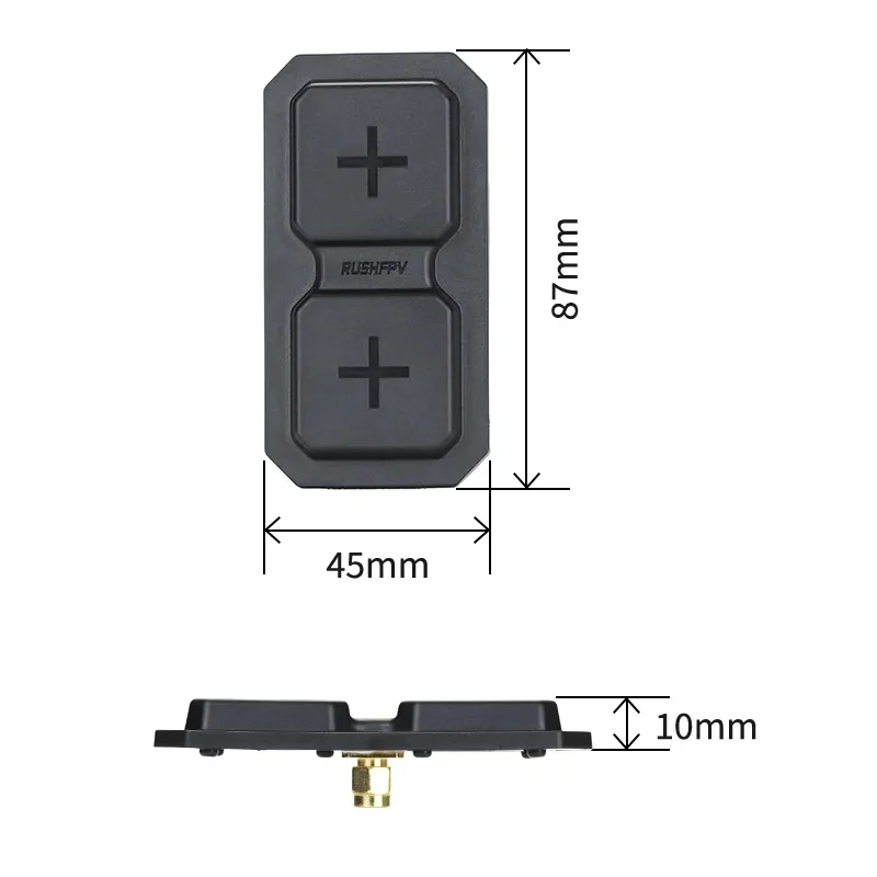 RushFPV RANGE 5.8G Dual-Unit Flat RHCP Antenna for RC FPV Drone Parts
RushFPV RANGE 5.8G Dual-Unit Flat RHCP Antenna for RC FPV Drone Parts