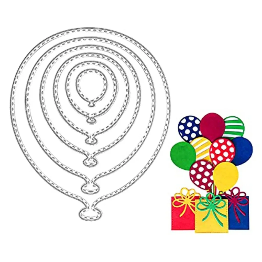 6PCS Balloon Metal Cutting Dies Stencil Template Mould DIY Embossing Stencil for Album Scrapbooking Paper Card Art Craft Decora
6PCS Balloon Metal Cutting Dies Stencil Template Mould DIY Embossing Stencil for Album Scrapbooking Paper Card Art Craft Decora