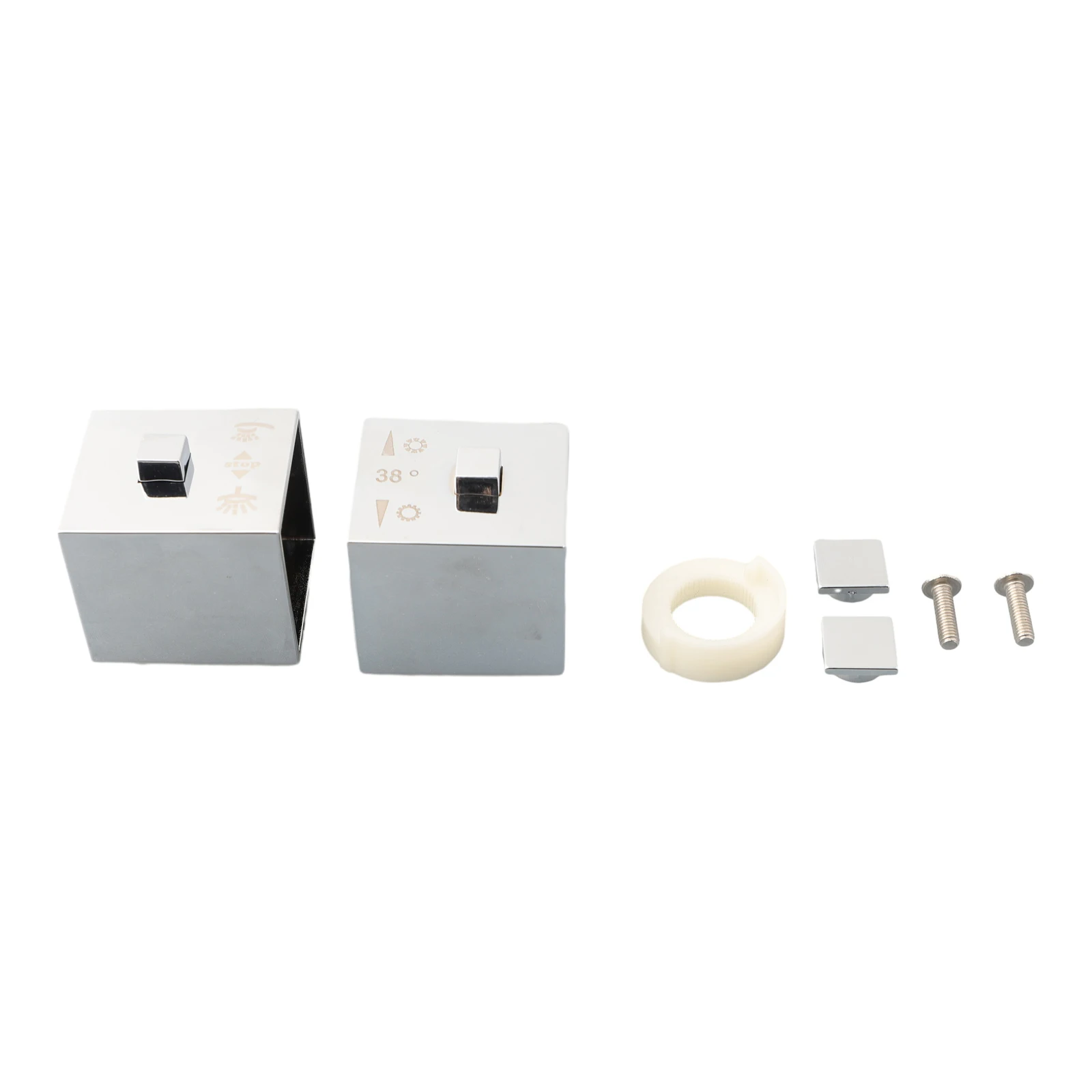 2PCS Shower Temperature Control Handle Knob Square Silver ABS Plastic Chrome Thermostatic Handles Bathroom Tap Accessories
2PCS Shower Temperature Control Handle Knob Square Silver ABS Plastic Chrome Thermostatic Handles Bathroom Tap Accessories
