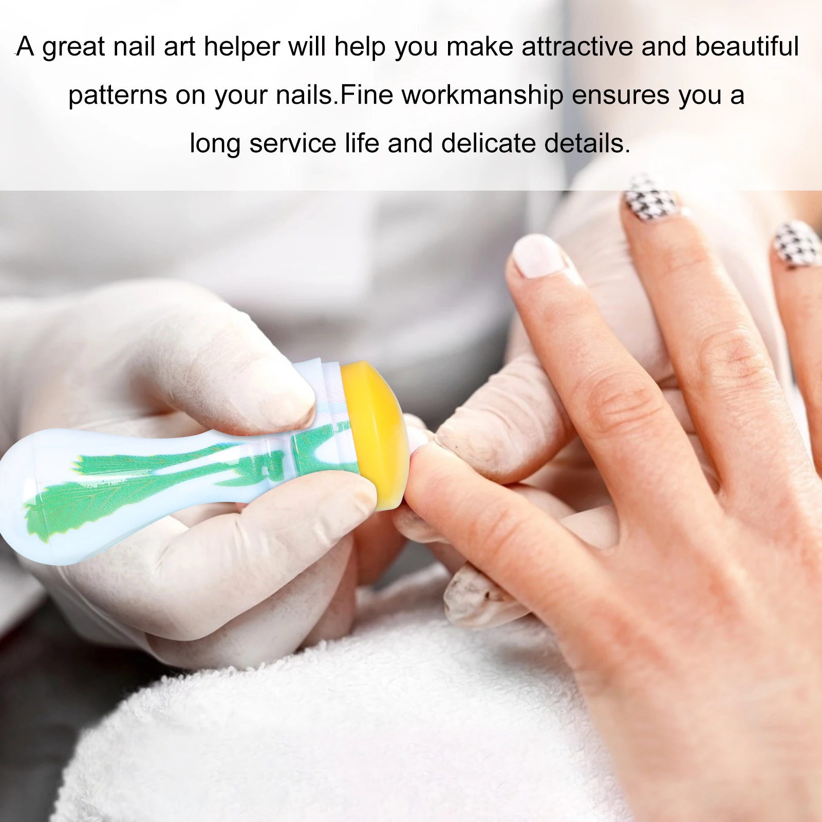 Elegant 2 Sets Nail Art Stamper Tools Silicone Stamping Silica Gel Manicure DIY Maker Plastic ABS Durable Practical Salon
Elegant 2 Sets Nail Art Stamper Tools Silicone Stamping Silica Gel Manicure DIY Maker Plastic ABS Durable Practical Salon