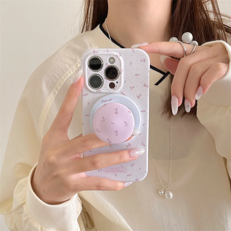 Pink Small Flower Magnetic Phone Case For iPhone 16 Pro 15 13 14 Pro Max Cover with Magsafe Kickstand Shockproof Cute Cases 15
Pink Small Flower Magnetic Phone Case For iPhone 16 Pro 15 13 14 Pro Max Cover with Magsafe Kickstand Shockproof Cute Cases 15
